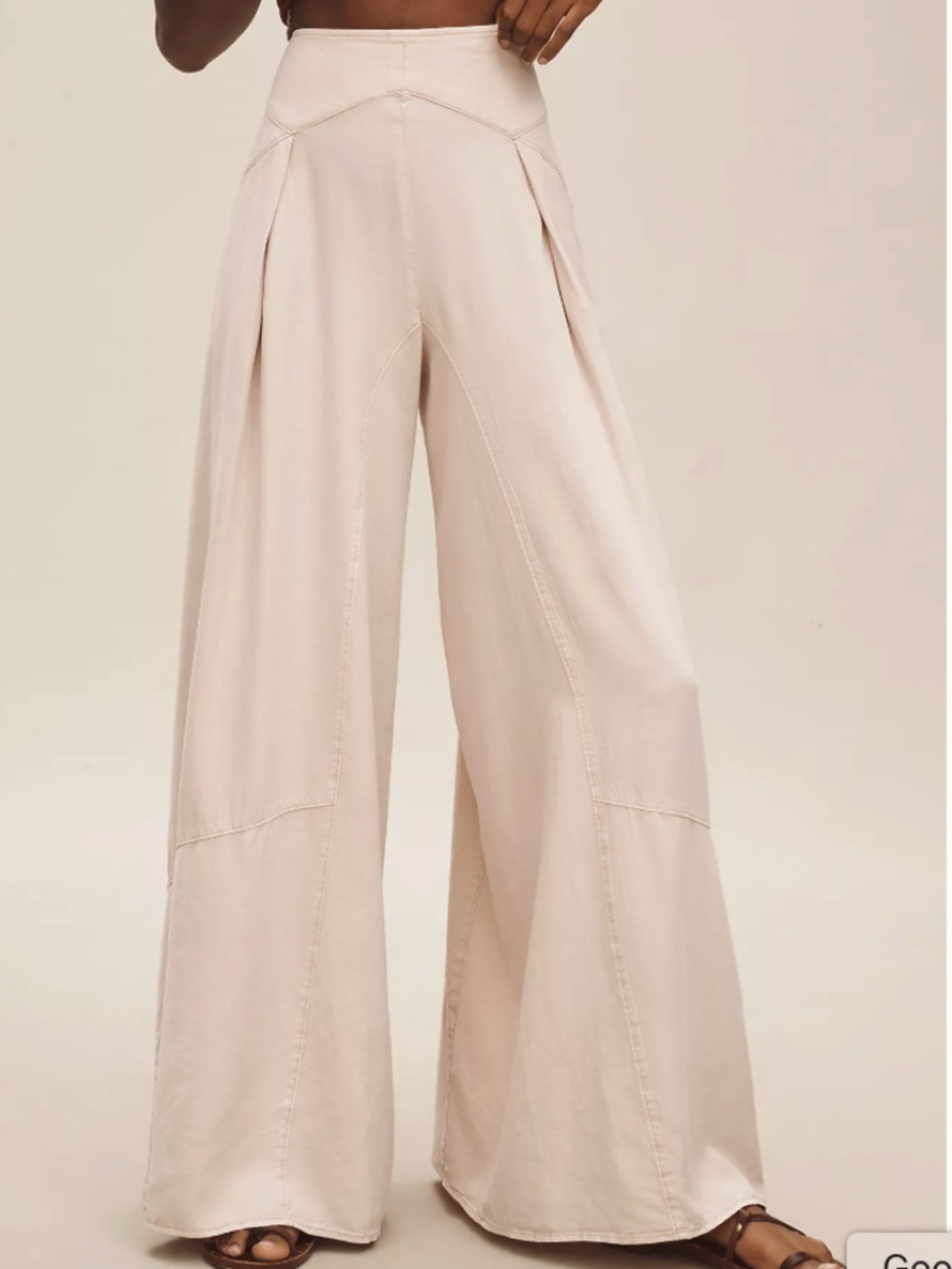 Anthropologie. Pilcro Linen Palazzo Trouser Pants. 28 - Picture 1 of 12